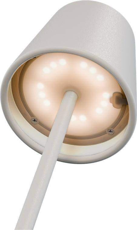 Goobay Kabellose LED-Tischleuchte RGBW, aufladbar, dimmbar, 36cm, weiß