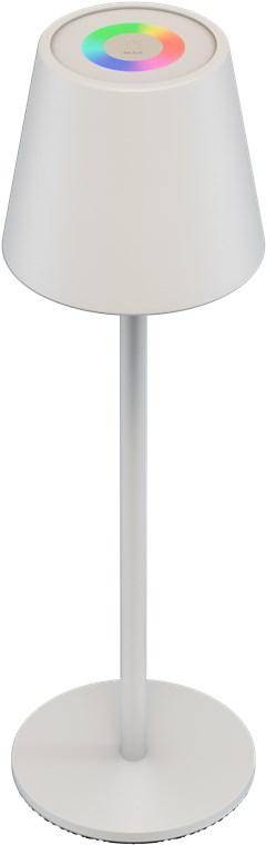 Goobay Kabellose LED-Tischleuchte RGBW, aufladbar, dimmbar, 36cm, weiß