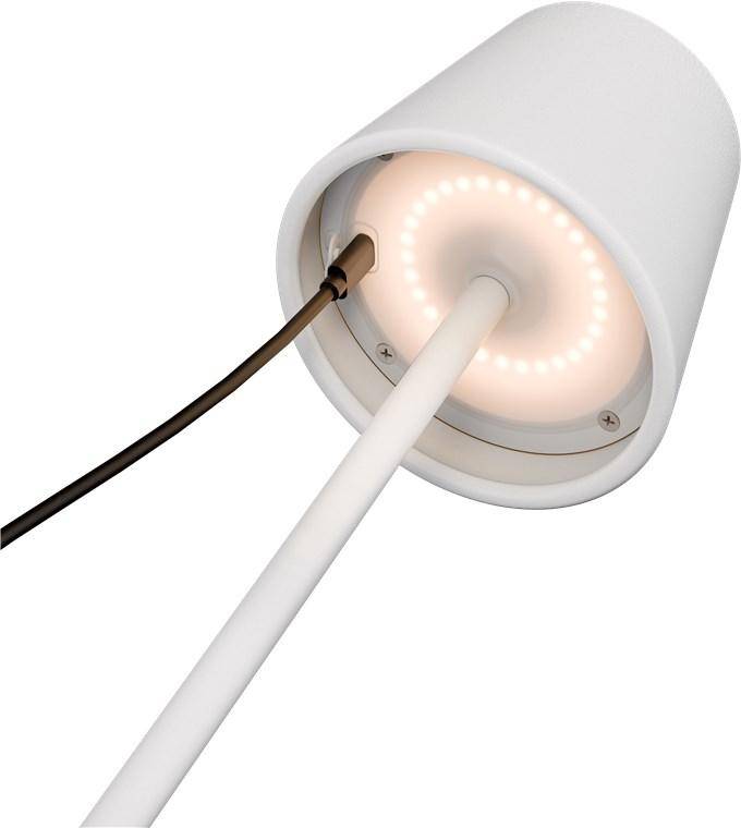 Goobay Kabellose LED-Tischleuchte, aufladbar, dimmbar, 36cm, weiß