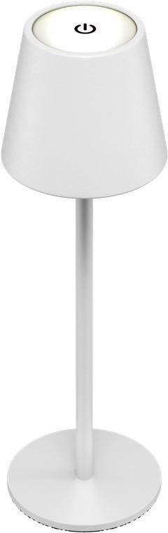 Goobay Kabellose LED-Tischleuchte, aufladbar, dimmbar, 36cm, weiß