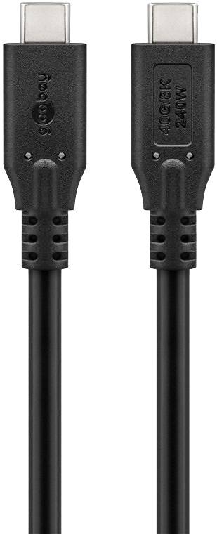 GOOBAY USB-C Kabel 74182 USB4 240W 1,8m schwarz 40 Gbit/s