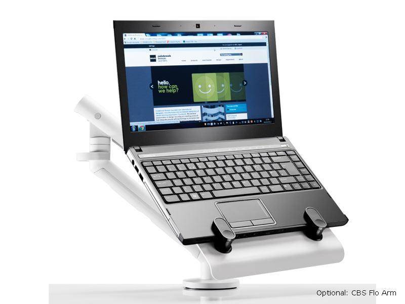CBS Laptop Halter für CBS Arme (LAP/001/W), weiß