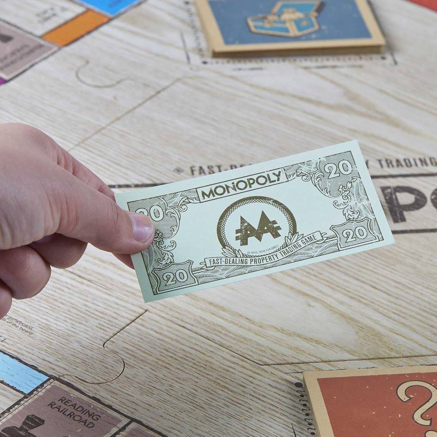 Monopoly - Holz Sonderedition (englische Version) Brettspiel Gesellschaftsspiel Boardgame