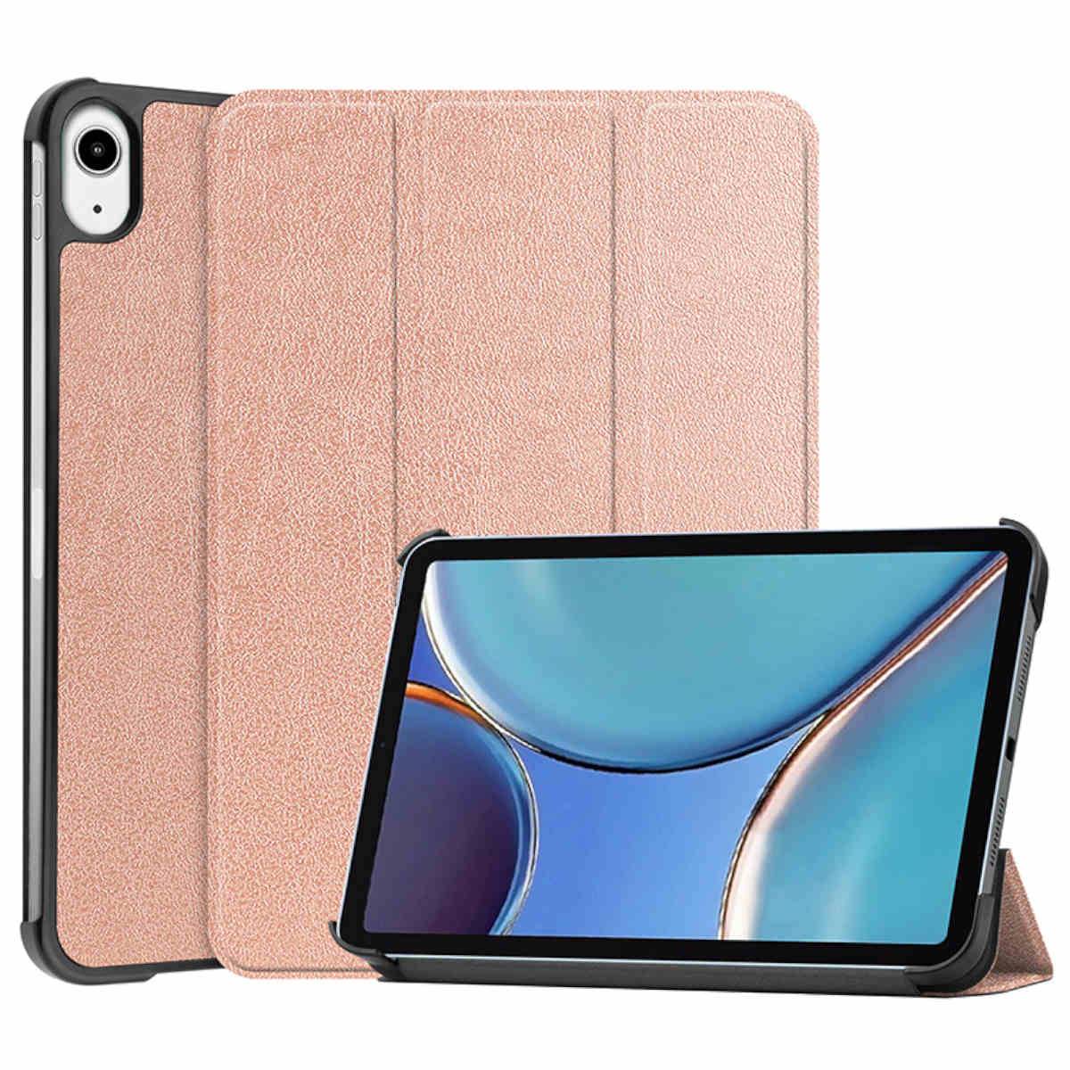 Für Apple iPad Mini 2024 8.3 Zoll / Mini 6 2021 3folt Wake UP Smart Cover Rose Gold Tasche Etuis Hülle Neu