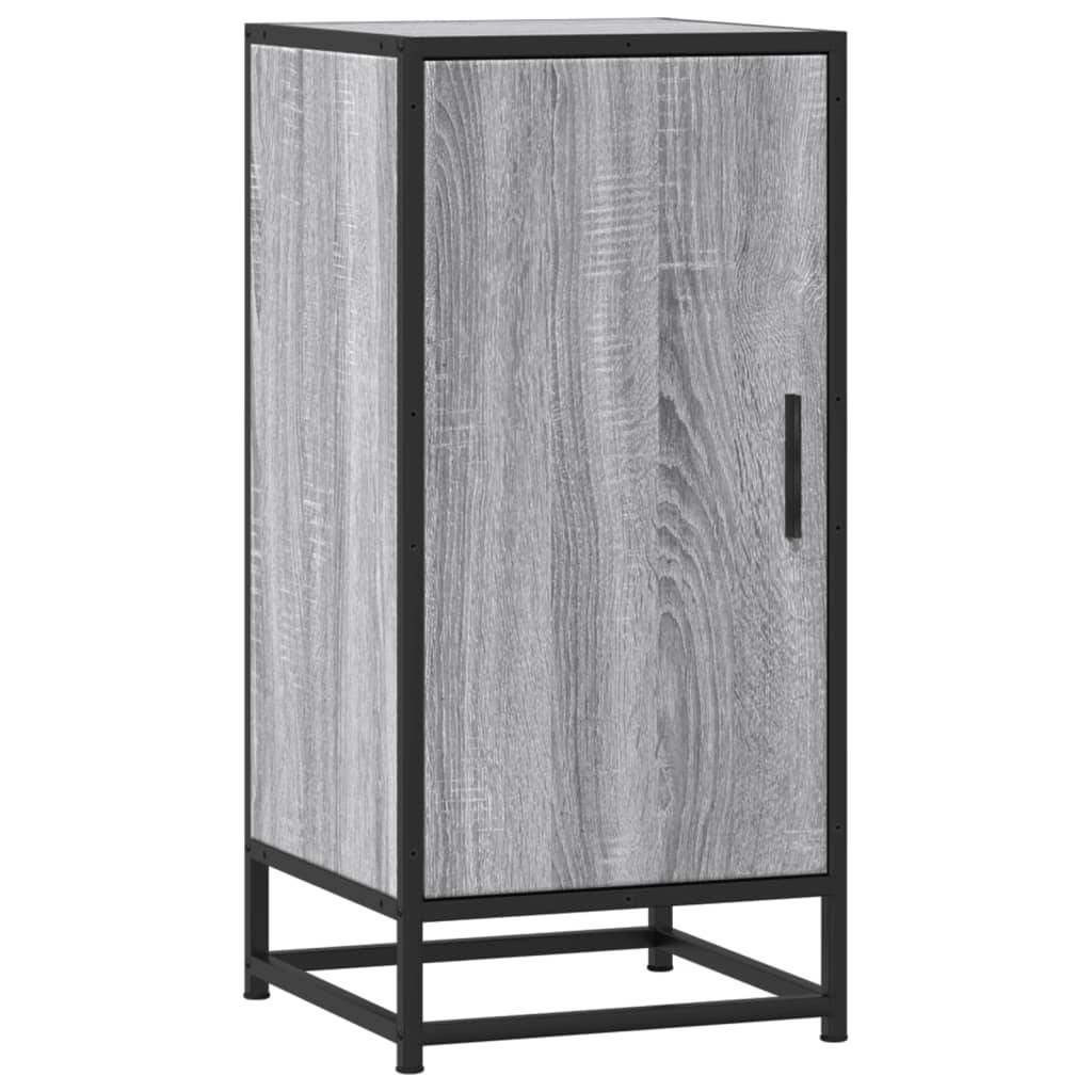 vidaXL Sideboard Grau Sonoma 35,5x35x76 cm Holzwerkstoff und Metall