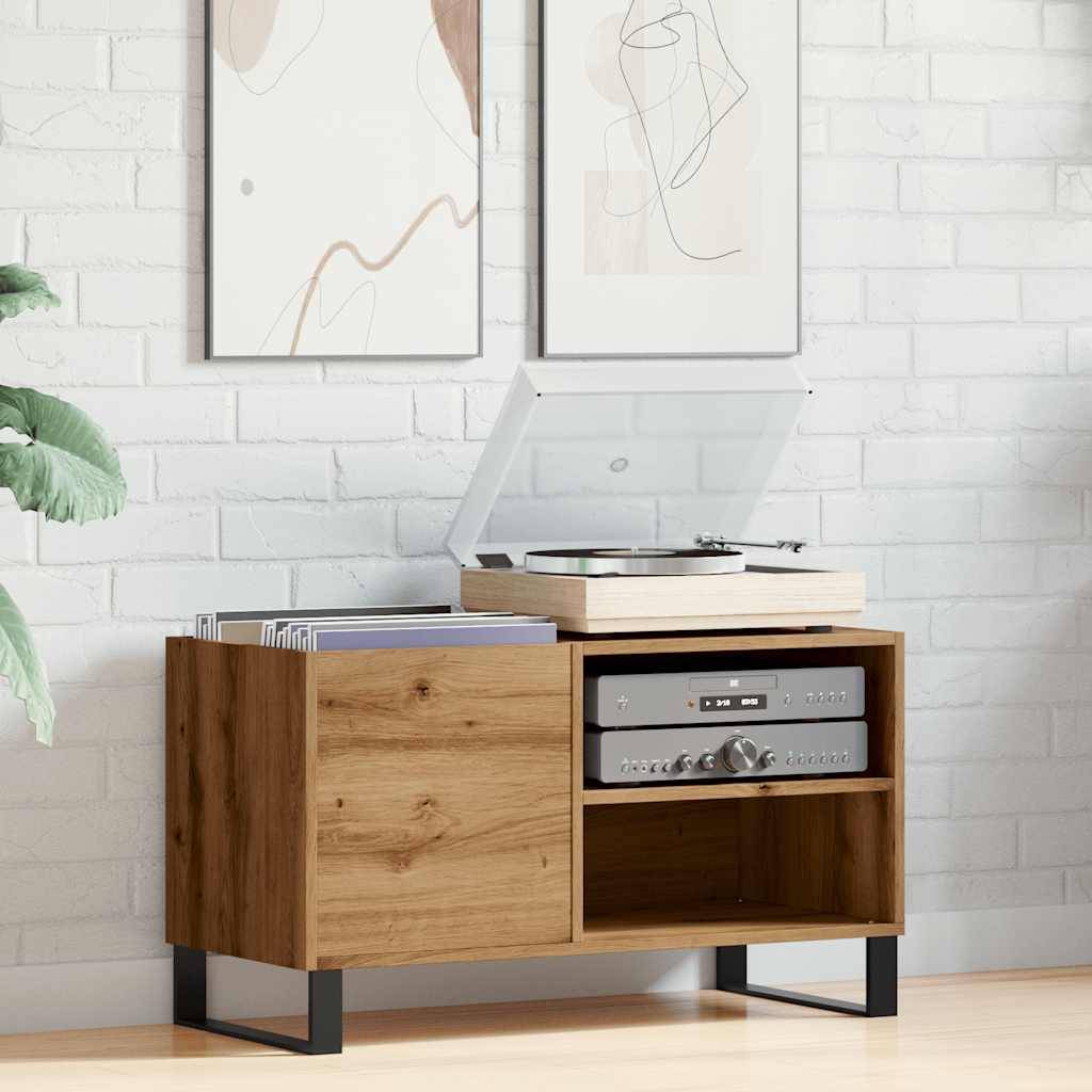 vidaXL Plattenschrank Artisan-Eiche 84,5x38x48 cm Holzwerkstoff