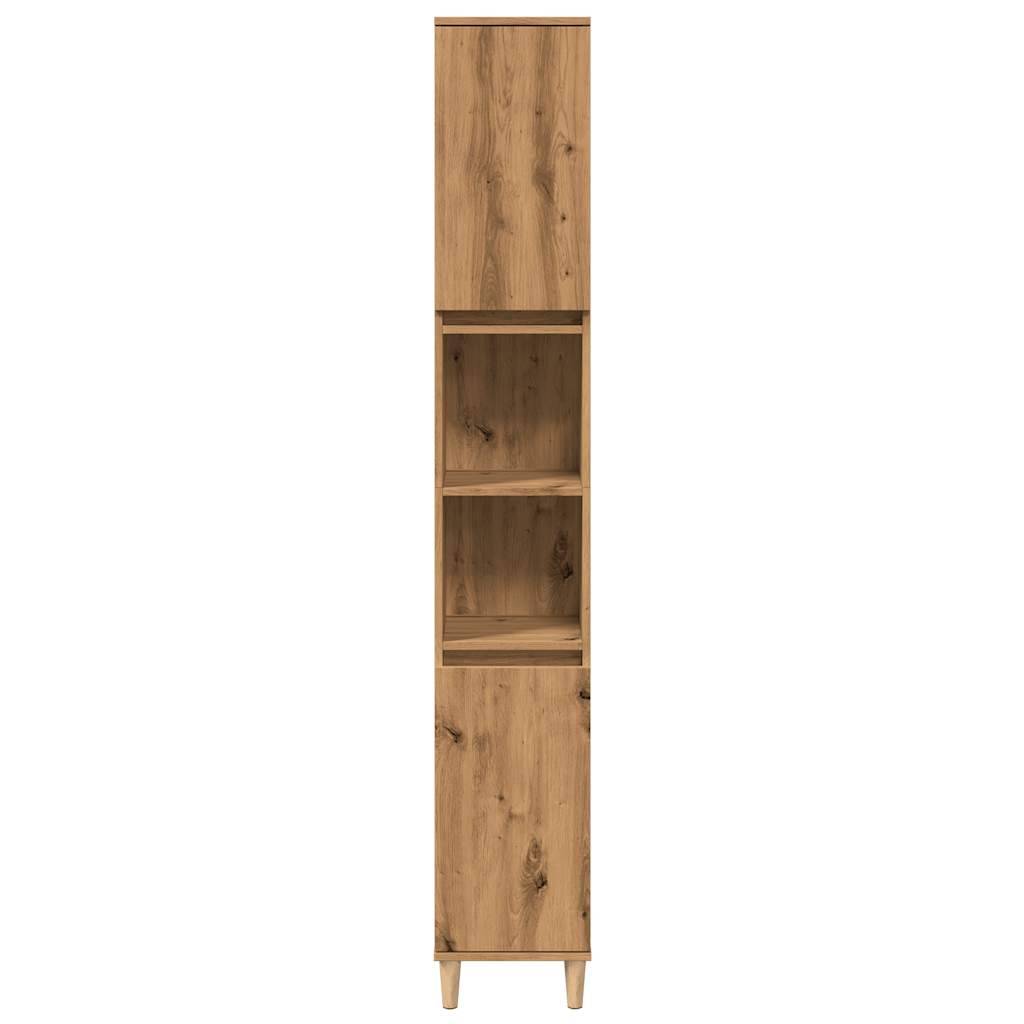 vidaXL Badschrank Artisan-Eiche 30x30x190 cm Holzwerkstoff