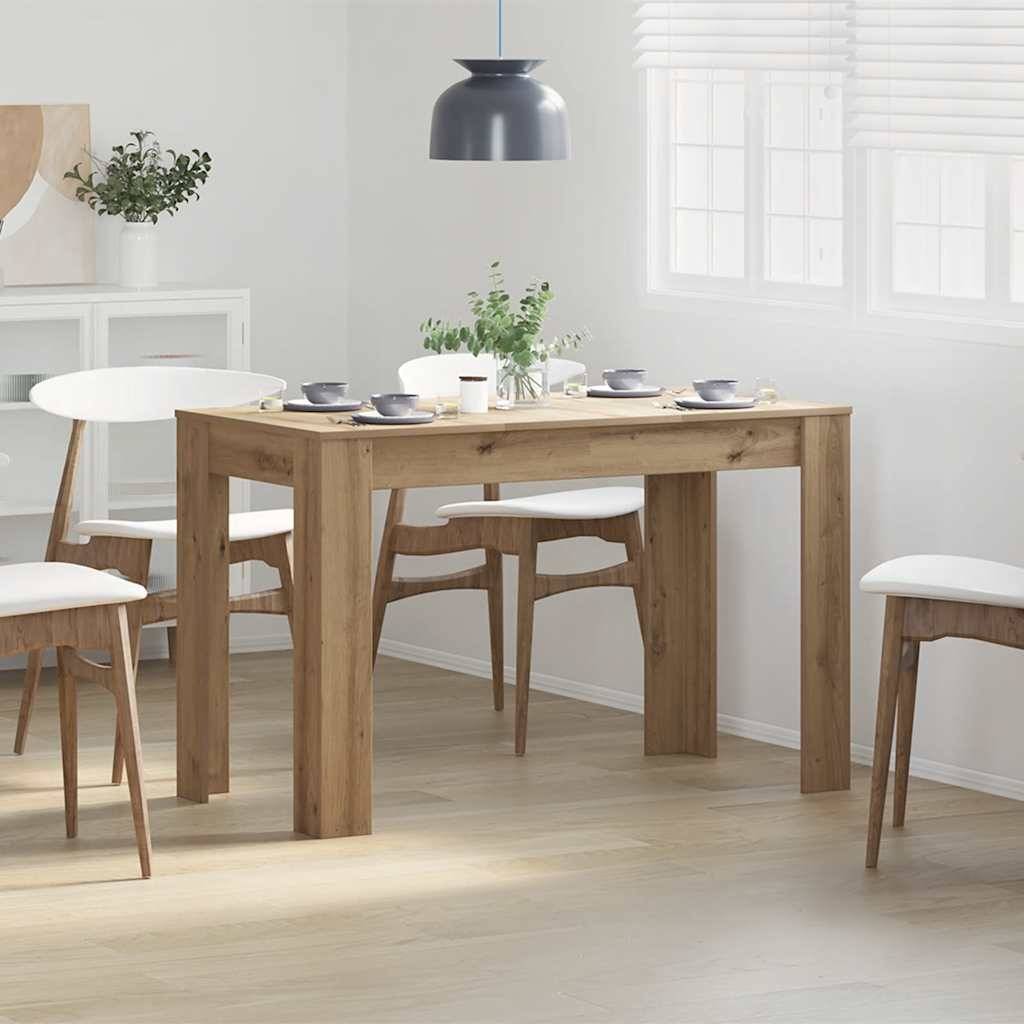 vidaXL Esstisch Artisan-Eiche 120x60x76 cm Holzwerkstoff