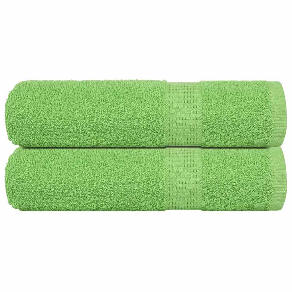 vidaXL Duschtücher 2 Stk Apfelgrün 70x140cm 360 g/m² 100% Baumwolle