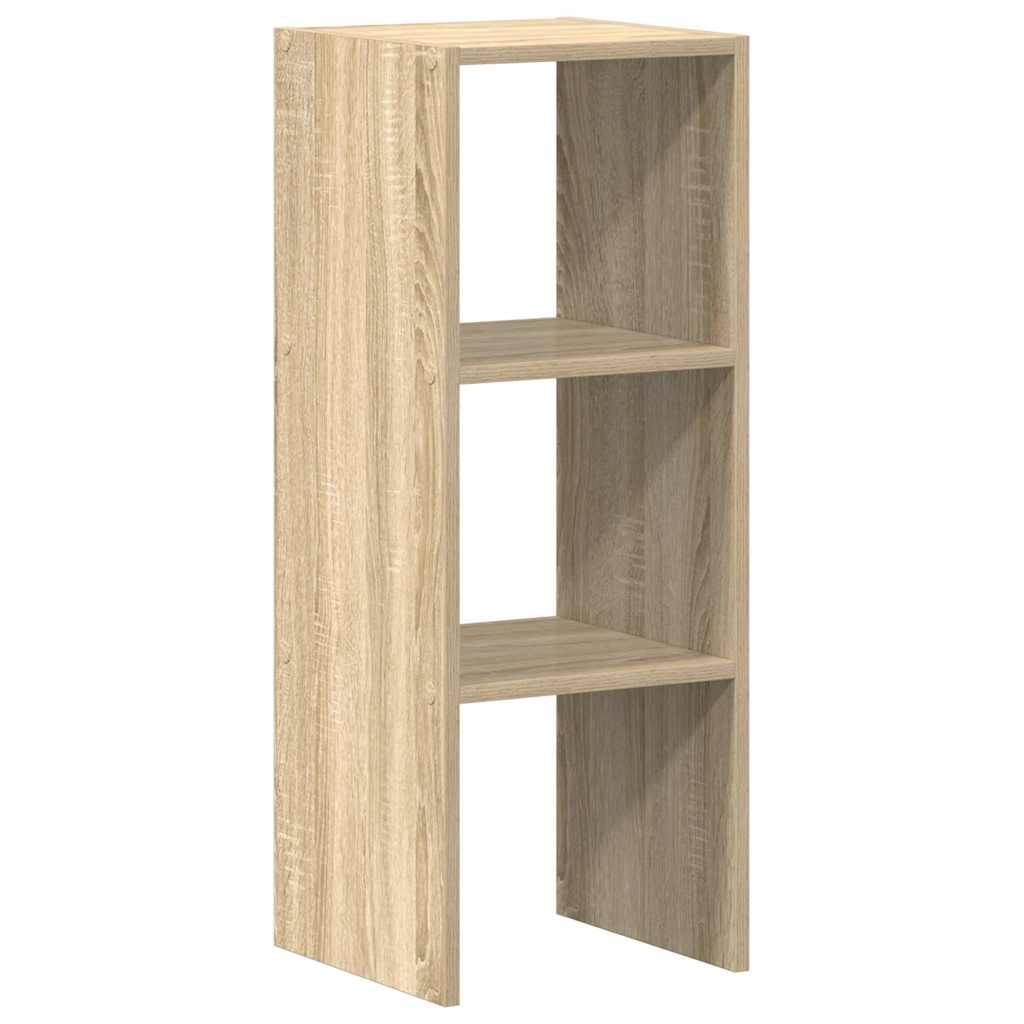 vidaXL Bücherregal Stapelbar Sonoma-Eiche 30x30x80 cm Holzwerkstoff