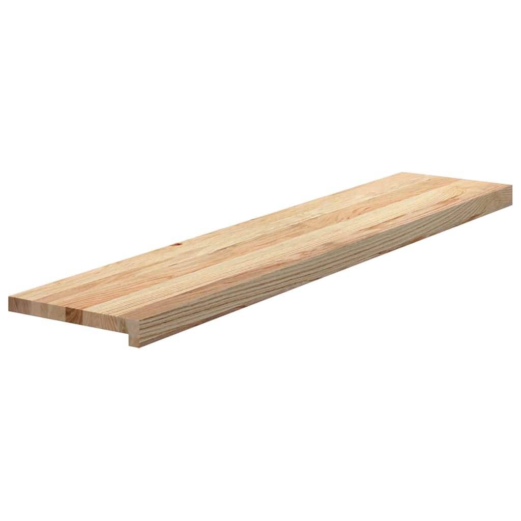 vidaXL Treppenstufen 8 Stk. Unbehandelt 120x25x2 cm Massivholz Eiche