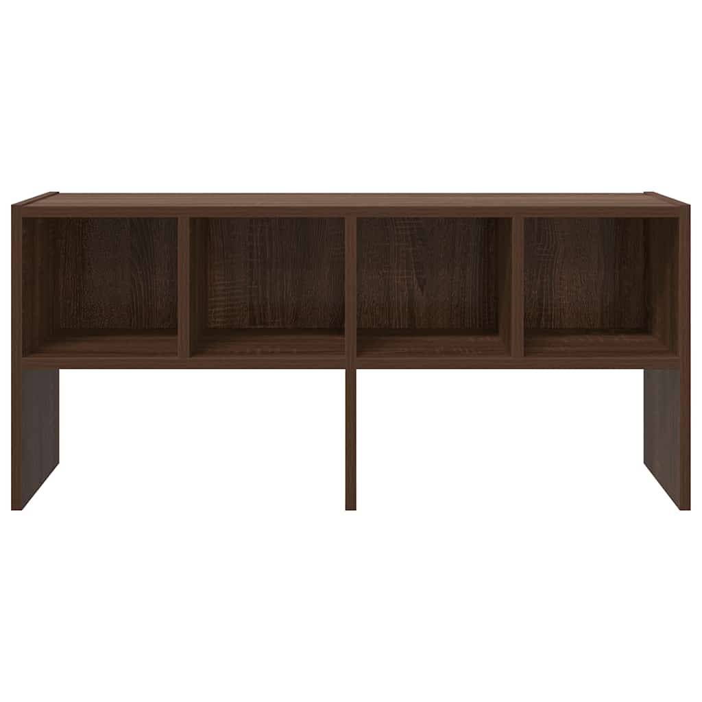 vidaXL Schuhregal Stapelbar Braun Eichen-Optik 89,5x30x40 cm