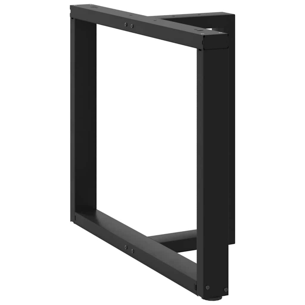 vidaXL Esstischbeine T-Form 2 Stk. Schwarz 90x35x(72-73) cm Stahl