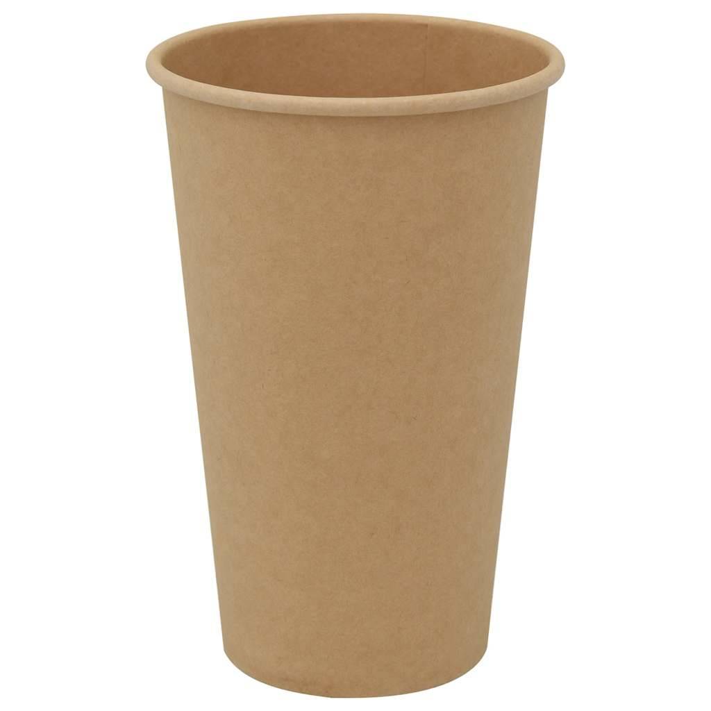 vidaXL Pappbecher 1000 Stk. 16oz 400ml Braun