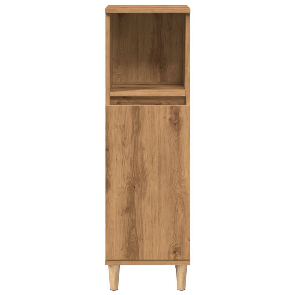 vidaXL Badschrank Artisan-Eiche 30x30x100 cm Holzwerkstoff