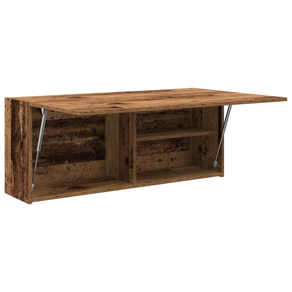 vidaXL Bad-Wandschrank Altholz-Optik 100x25x40 cm Holzwerkstoff