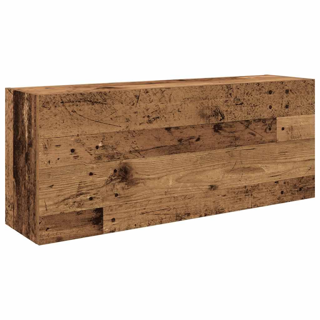 vidaXL Bad-Wandschrank Altholz-Optik 100x25x40 cm Holzwerkstoff