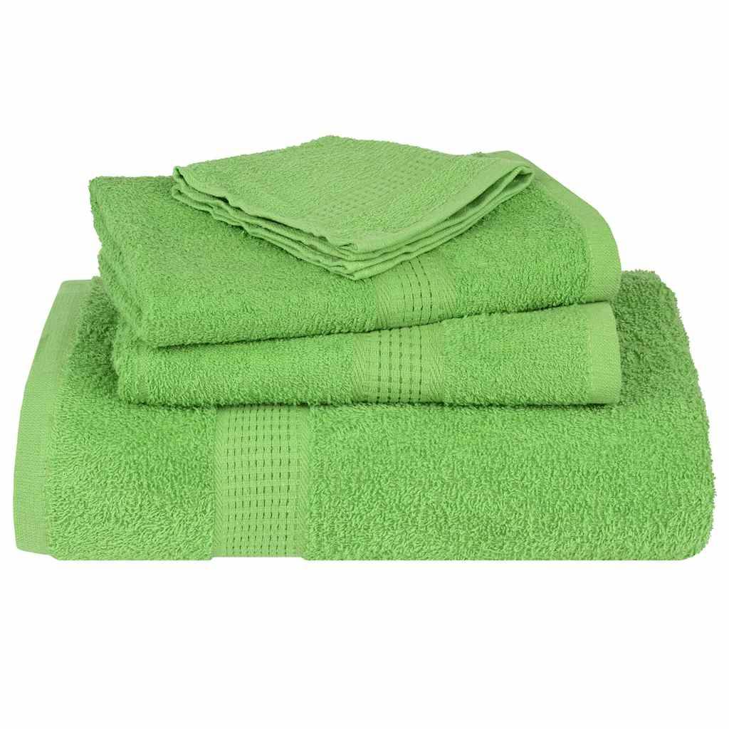vidaXL Handtücher 2 Stk. Apfelgrün 100x200 cm 360 g/m² 100% Baumwolle