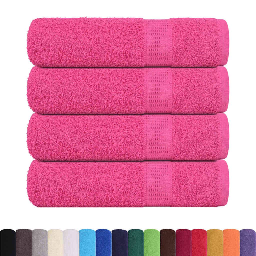 vidaXL Badetücher 4 Stk. Rosa 100x150 cm 360 g/m² 100% Baumwolle