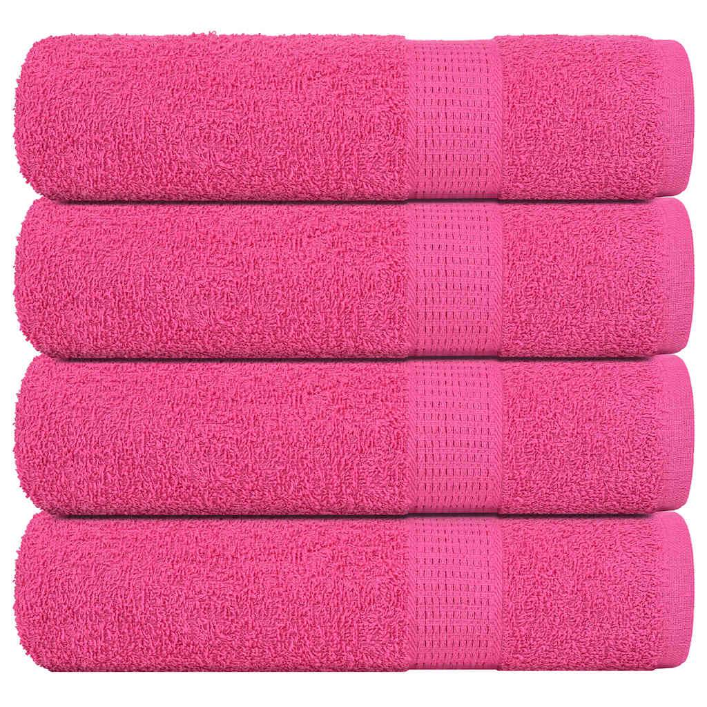 vidaXL Badetücher 4 Stk. Rosa 100x150 cm 360 g/m² 100% Baumwolle