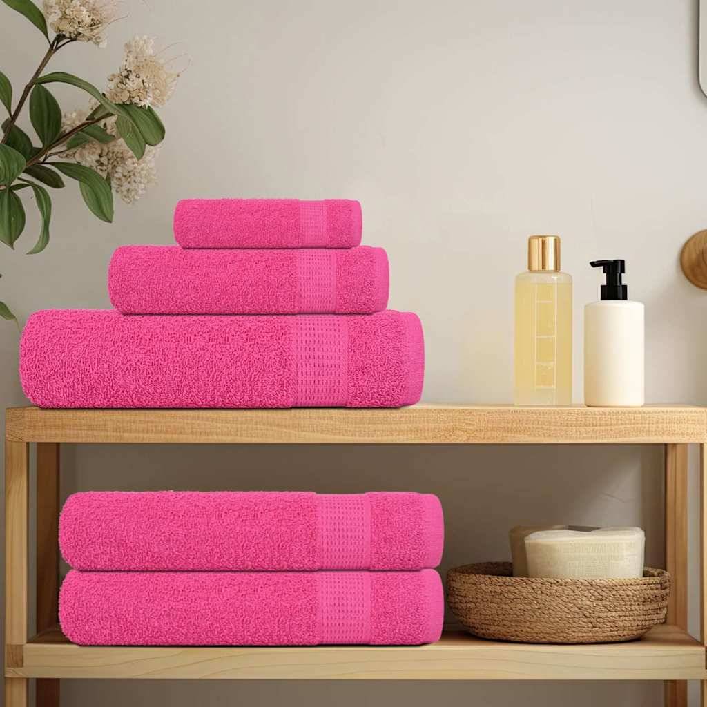 vidaXL Badetücher 4 Stk. Rosa 100x150 cm 360 g/m² 100% Baumwolle