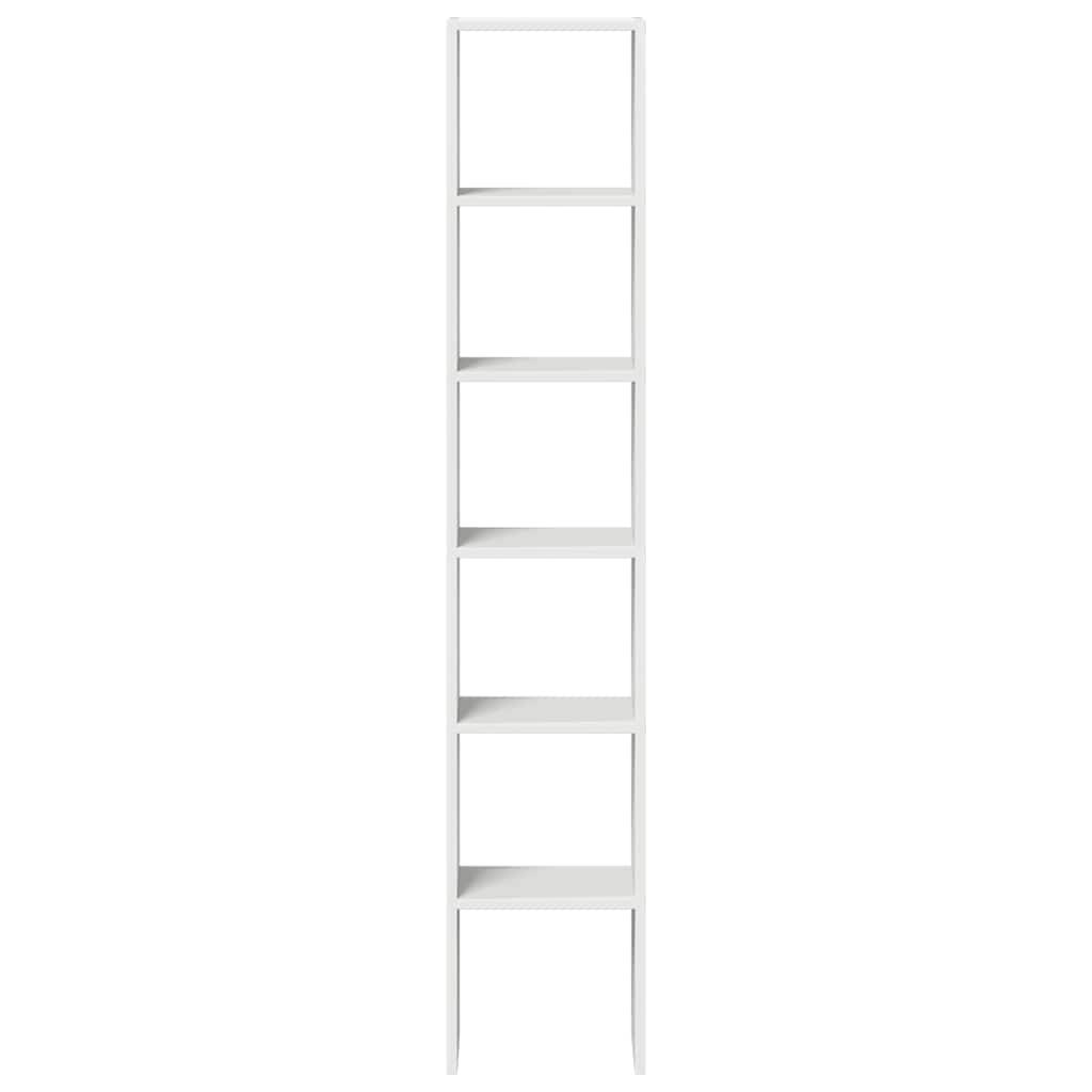 vidaXL Bücherregale 2 Stk. Stapelbar Weiß 30x30x80 cm Holzwerkstoff