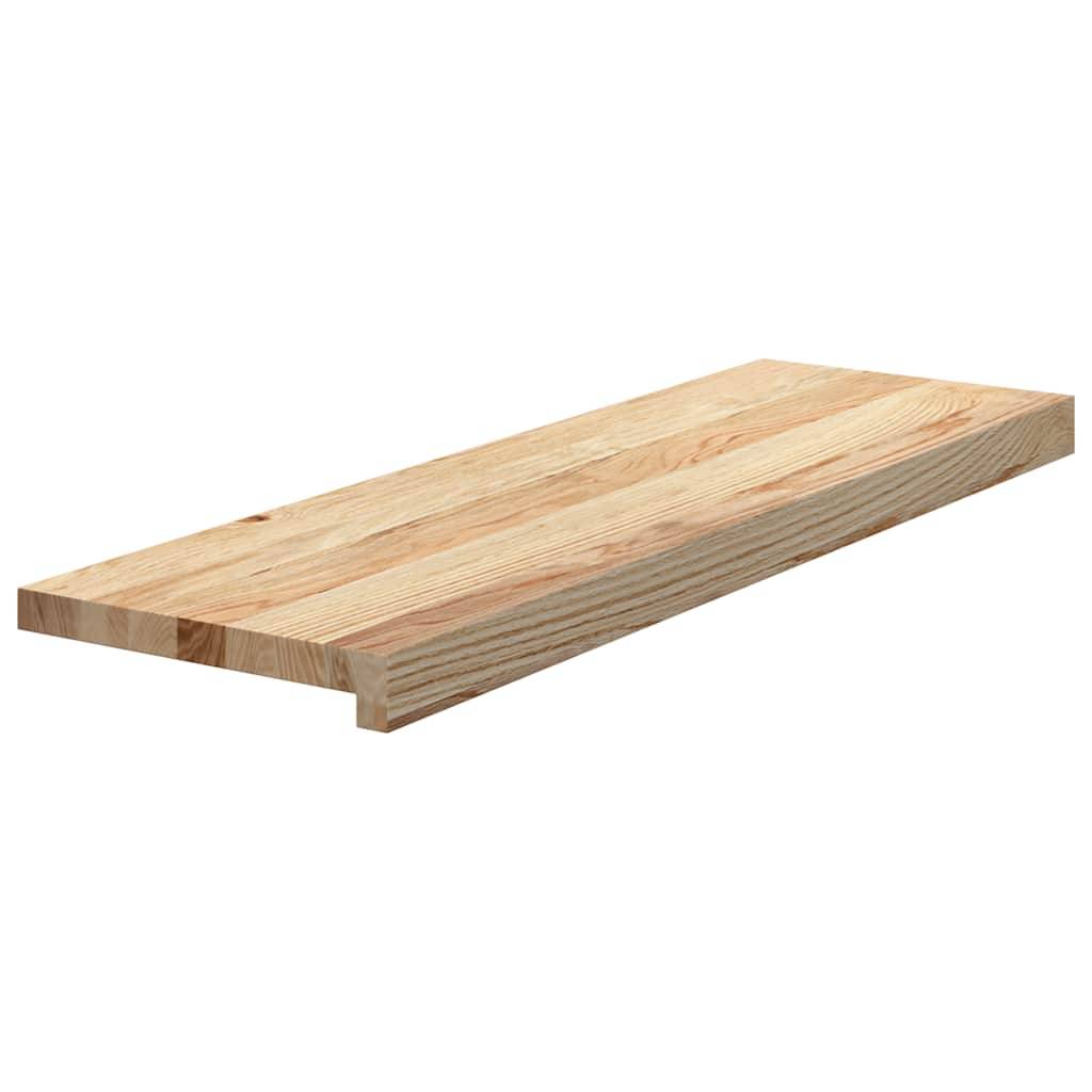 vidaXL Treppenstufen 20 Stk. Unbehandelt 80x25x2 cm Massivholz Eiche