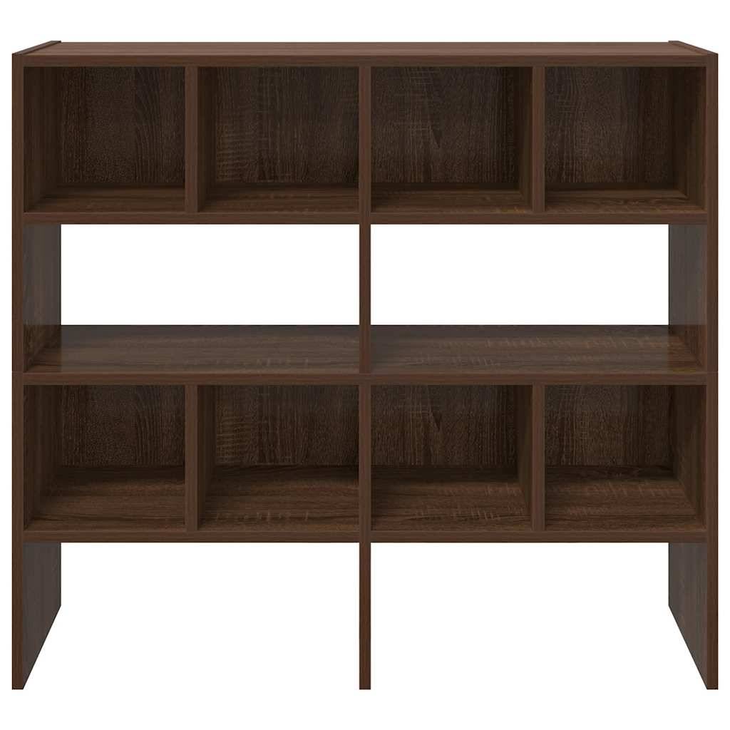 vidaXL Schuhregale 2 Stk. Stapelbar Braun Eichen-Optik 89,5x30x40 cm