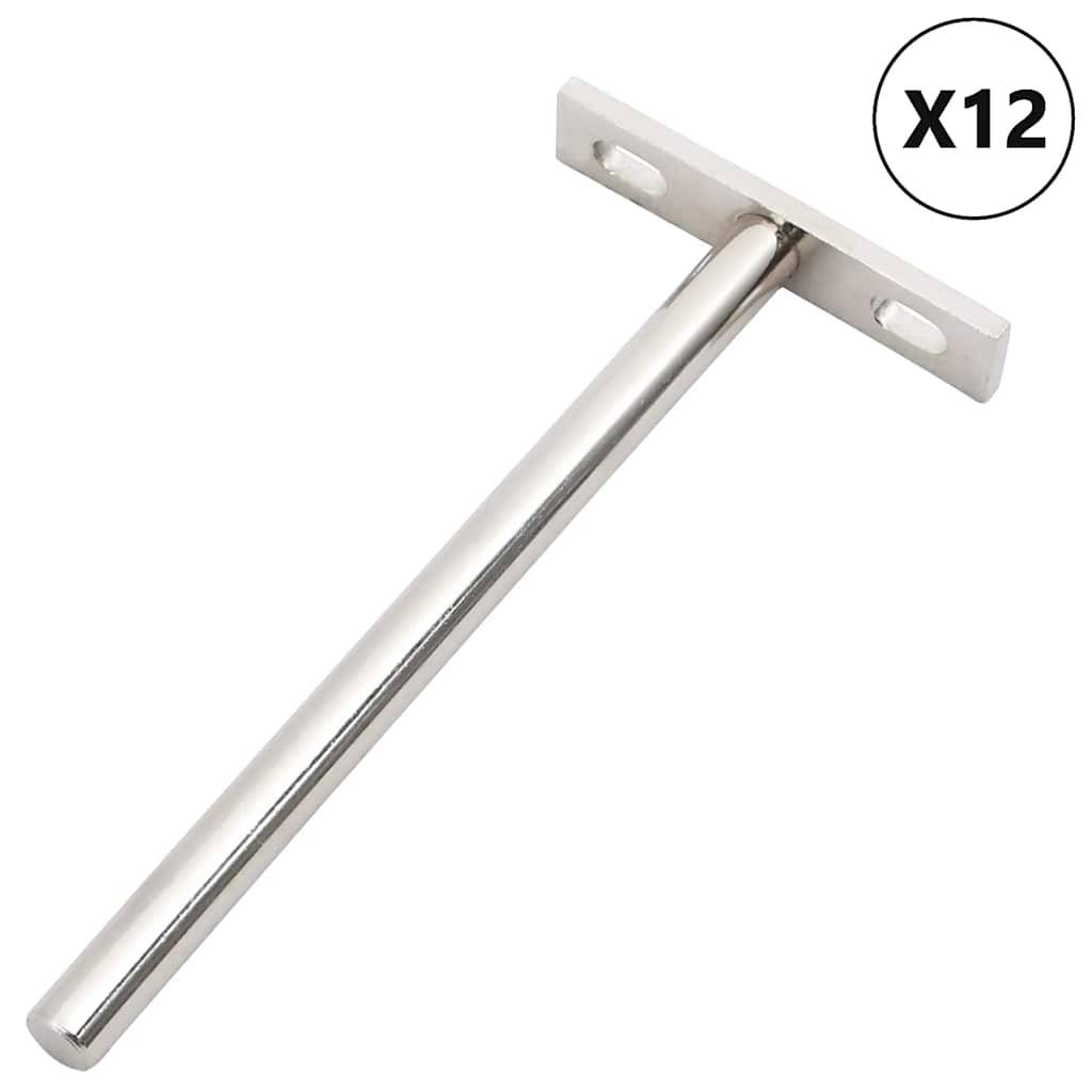 vidaXL Regalträger Schwebend 12 Stk. Unsichtbar Ø10x150 mm