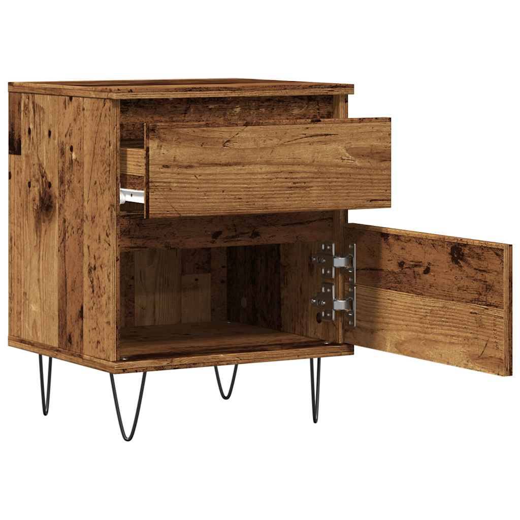 vidaXL Nachttisch Altholz-Optik 40x35x50 cm Holzwerkstoff