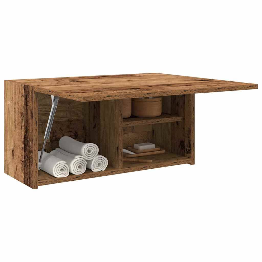 vidaXL Bad-Wandschrank Altholz-Optik 60x25x30 cm Holzwerkstoff