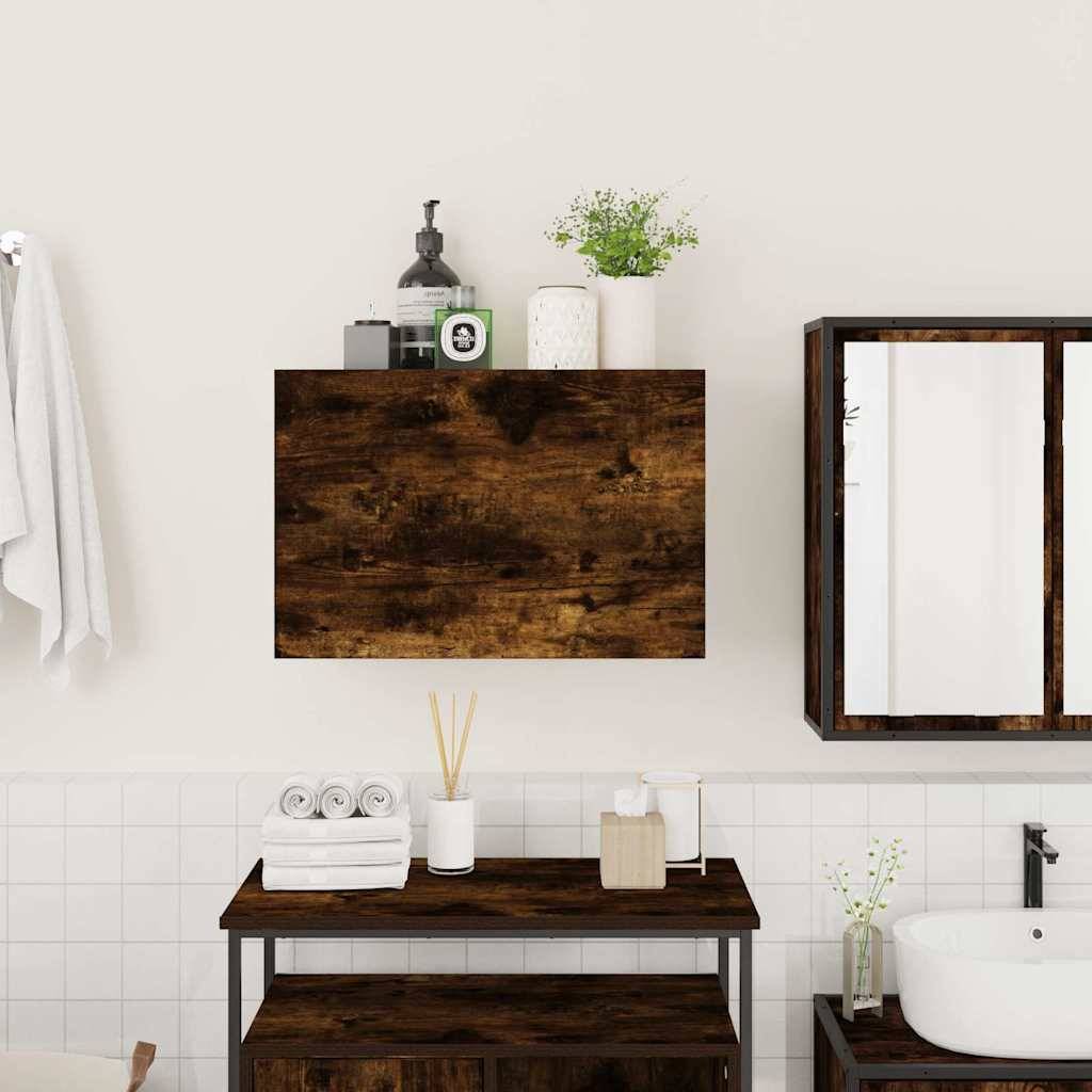 vidaXL Bad-Wandschrank Räuchereiche 60x25x40 cm Holzwerkstoff