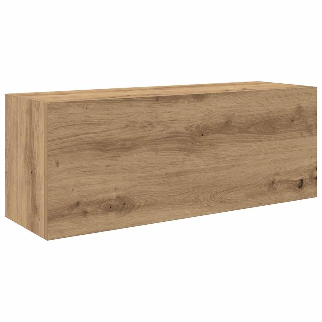 vidaXL Bad-Wandschrank Artisan-Eiche 80x25x30 cm Holzwerkstoff