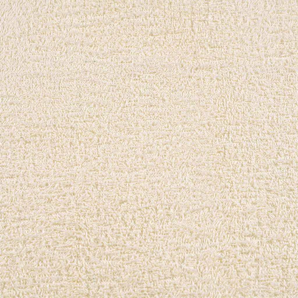 vidaXL Gästetücher 2 Stk. Creme 30x50 cm 360 g/m² 100% Baumwolle