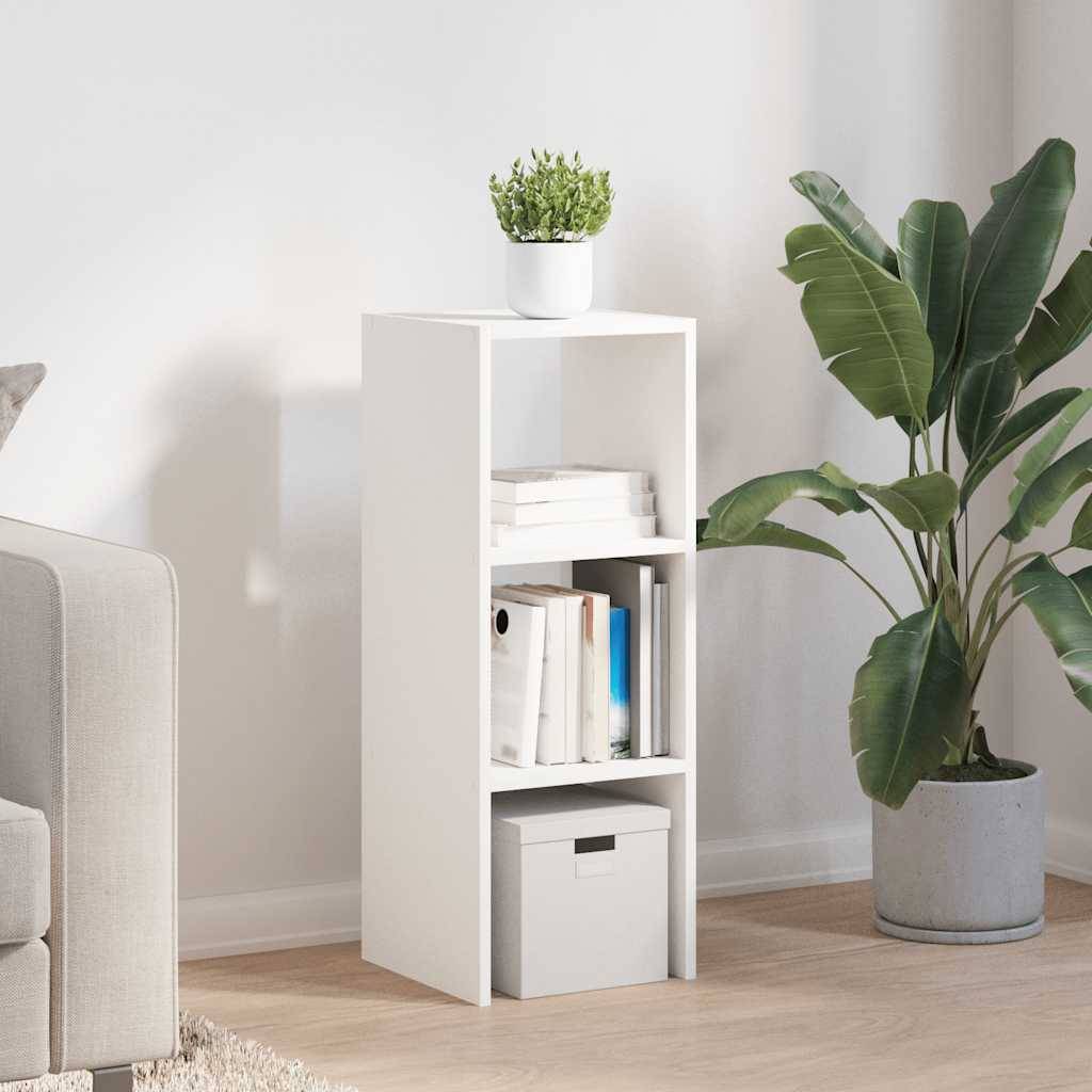 vidaXL Bücherregal Stapelbar Weiß 30x30x80 cm Holzwerkstoff