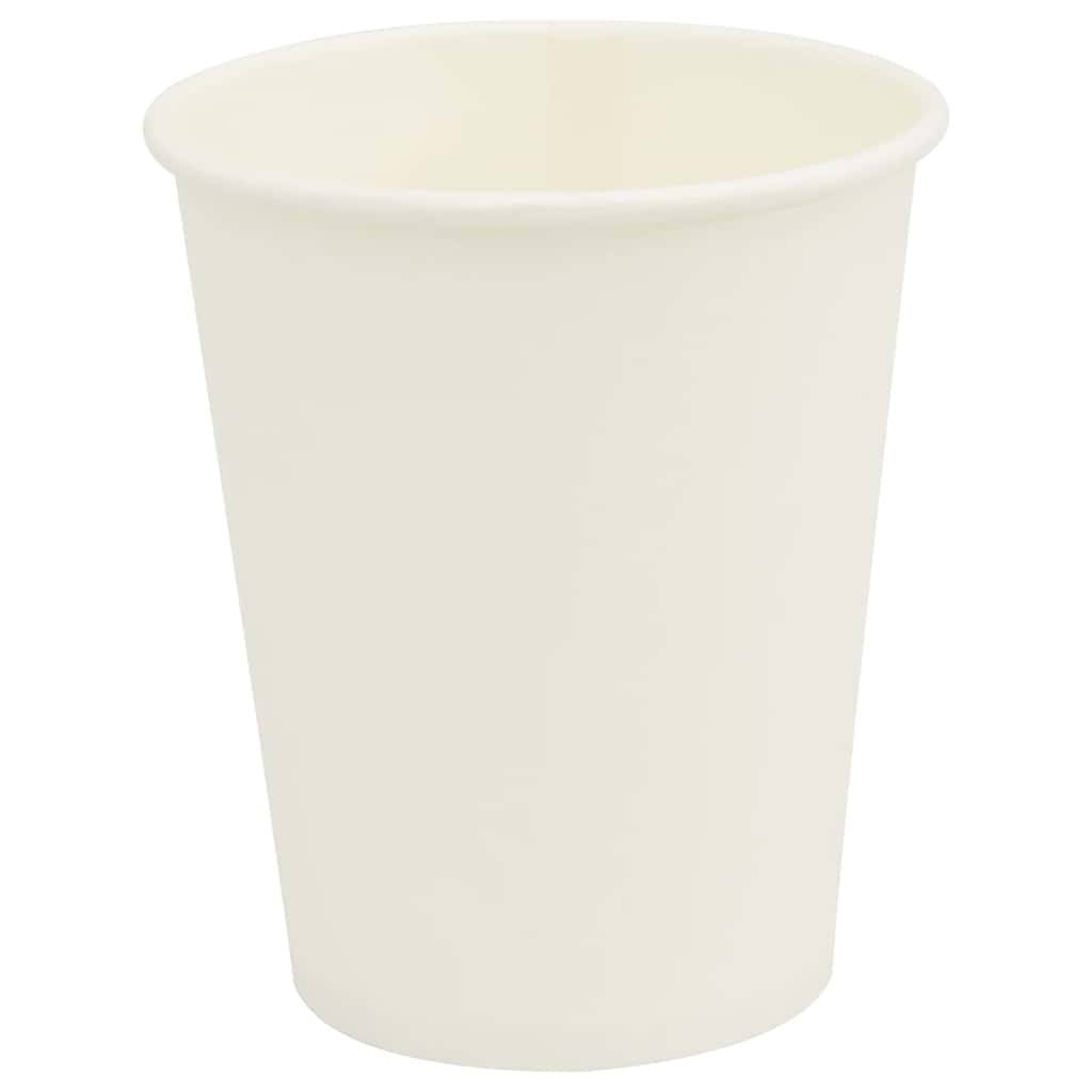 vidaXL Pappbecher 1000 Stk. 8oz 200ml Weiß