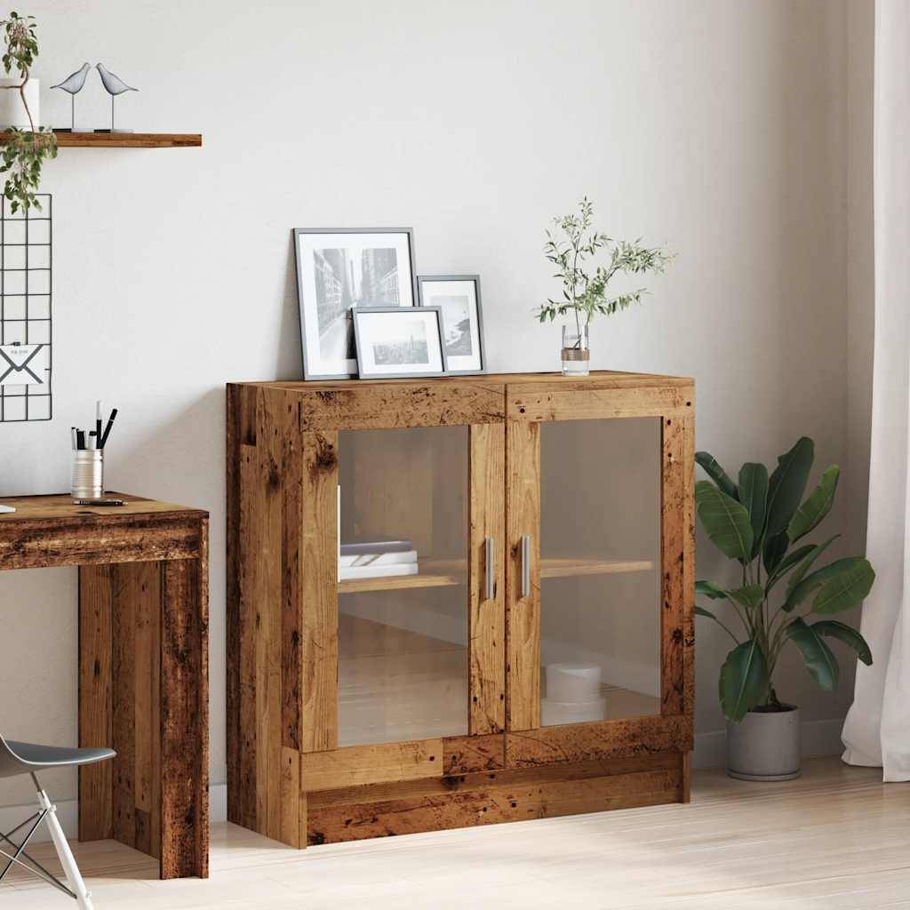 vidaXL Bücherschrank Altholz-Optik 82,5x30,5x80 cm Holzwerkstoff