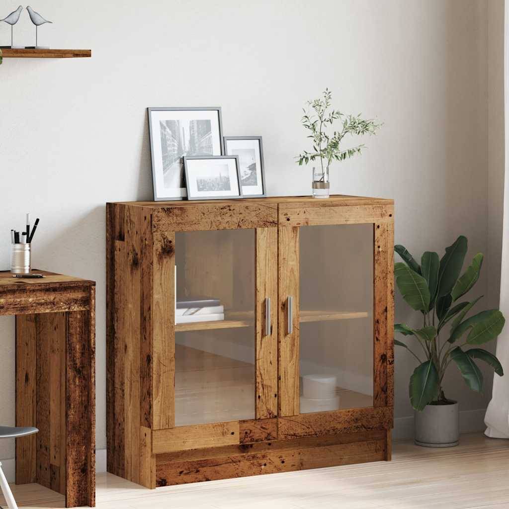 vidaXL Bücherschrank Altholz-Optik 82,5x30,5x80 cm Holzwerkstoff