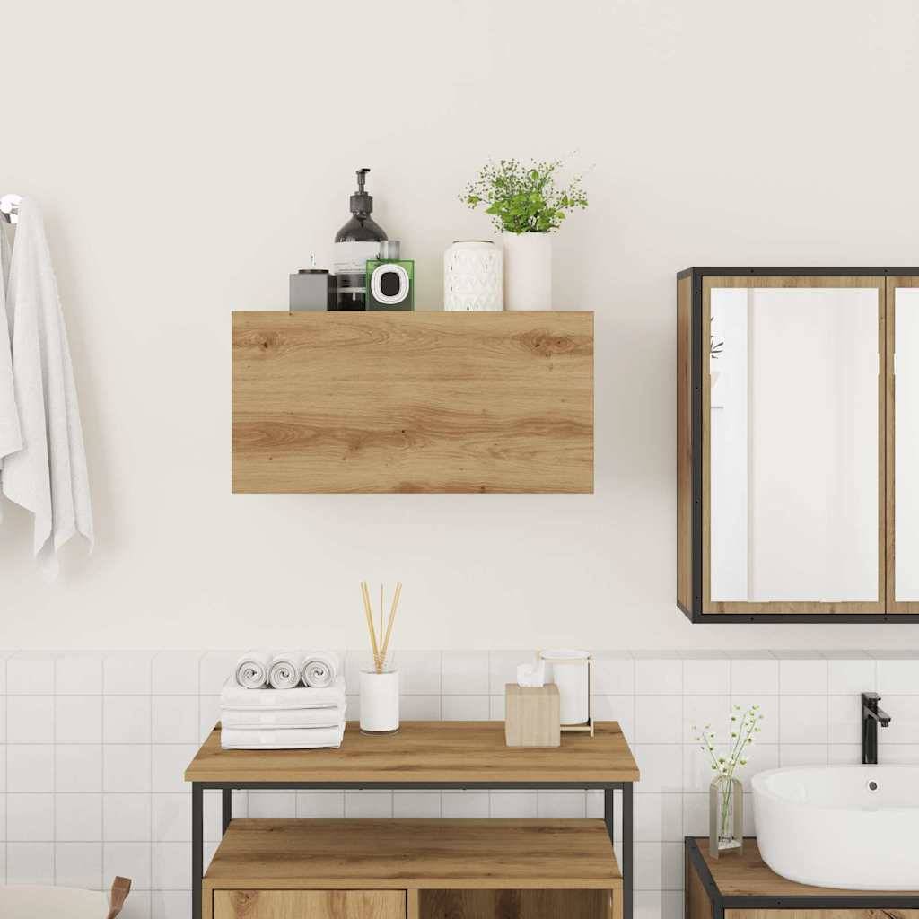 vidaXL Bad-Wandschrank Artisan-Eiche 60x25x30 cm Holzwerkstoff