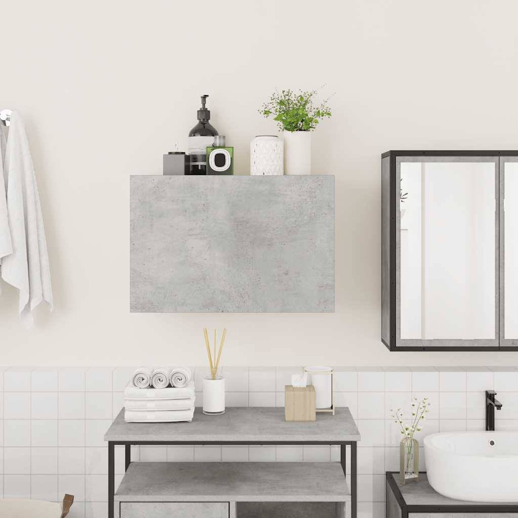 vidaXL Bad-Wandschrank Betongrau 60x25x40 cm Holzwerkstoff