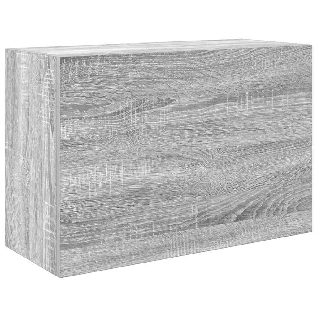 vidaXL Bad-Wandschrank Grau Sonoma 60x25x40 cm Holzwerkstoff