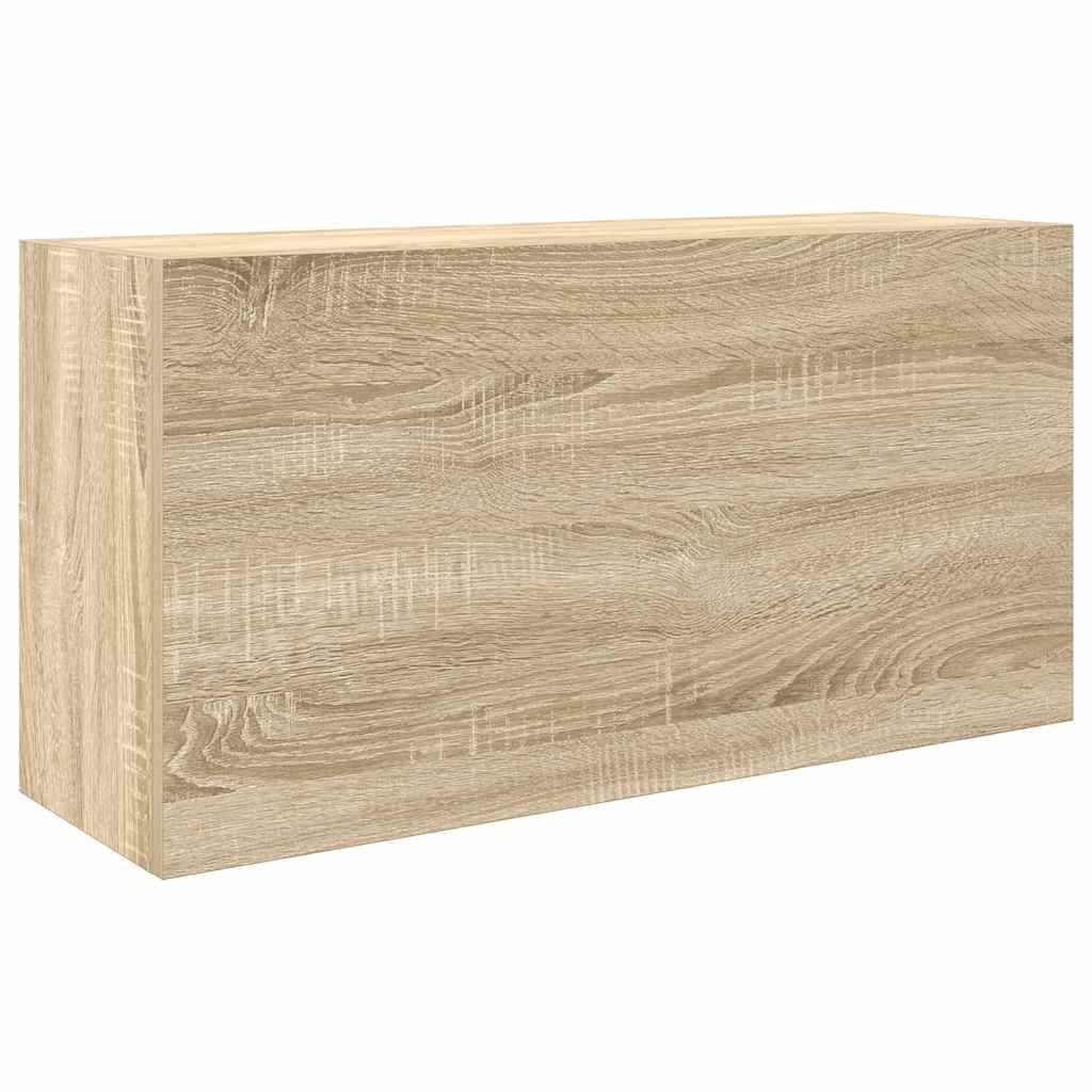 vidaXL Bad-Wandschrank Sonoma-Eiche 80x25x40 cm Holzwerkstoff