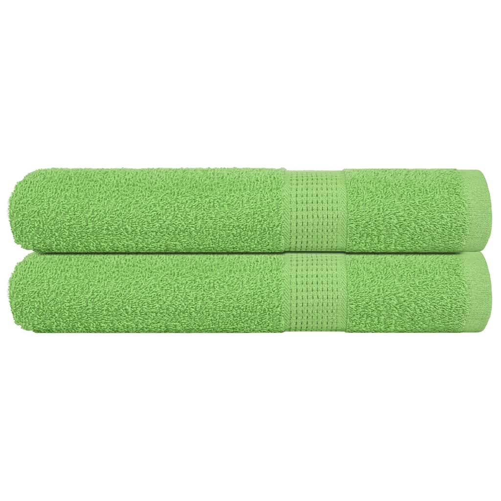 vidaXL Handtücher 2 Stk. Apfelgrün 100x200 cm 360 g/m² 100% Baumwolle