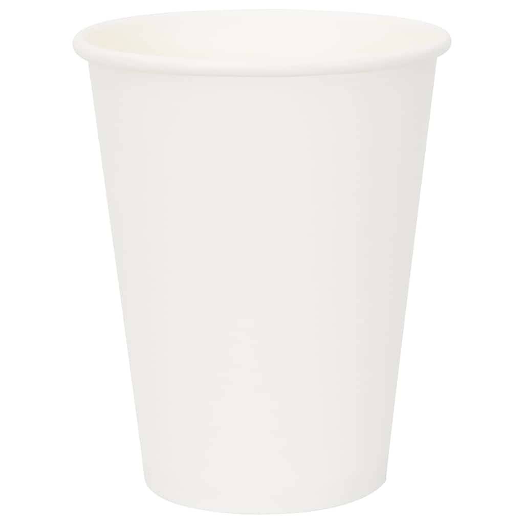 vidaXL Pappbecher 1000 Stk. 12oz 300ml Weiß