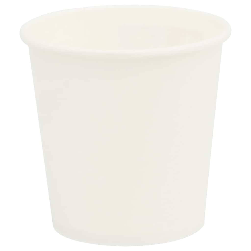 vidaXL Pappbecher 1000 Stk. 4oz 100ml Weiß