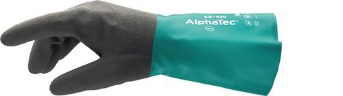 Ansell GmbH Chemiehandschuh AlphaTec 58-430 Gr.10 grün/grau EN 388,EN 374,EN 1149 Kat.III 58430100