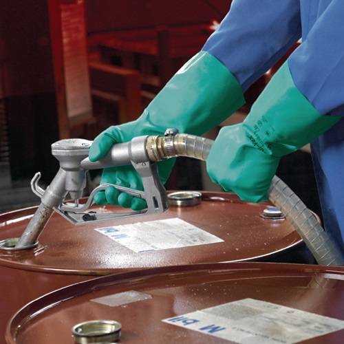 Ansell GmbH Chemiehandschuh AlphaTec Sol-Vex 37-675 Gr.10 grün EN 388,EN 374,EN 1149 37675100