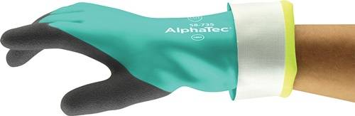 Ansell GmbH Chemiehandschuh AlphaTec 58-735 Gr.10 grün EN 388,EN 374 PSA III ANSELL 58735100