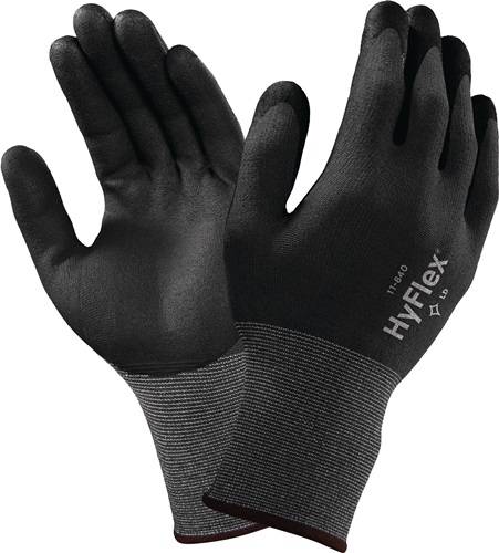 Ansell GmbH Handschuhe HyFlex 11-840 Gr.9 schwarz/grau Nylon-Spandex EN 388 Kat.II 11840090