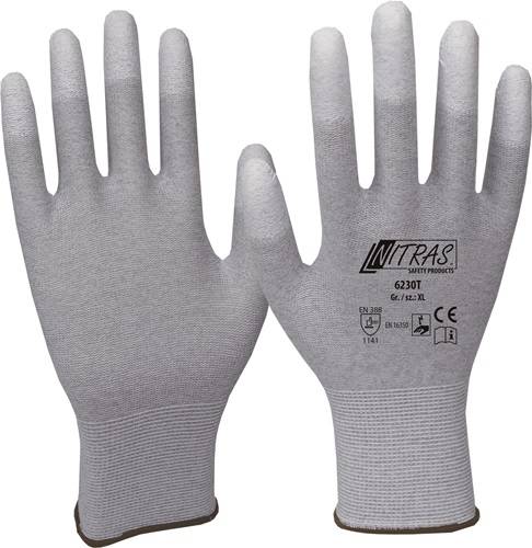 AS Arbeitsschutz GmbH Handschuhe Gr.11 grau/weiß EN 388,EN 16350 PSA II 6230T-11